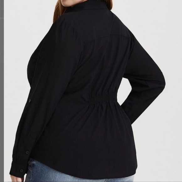 Torrid Military Style Blouse - Picture 2 of 5